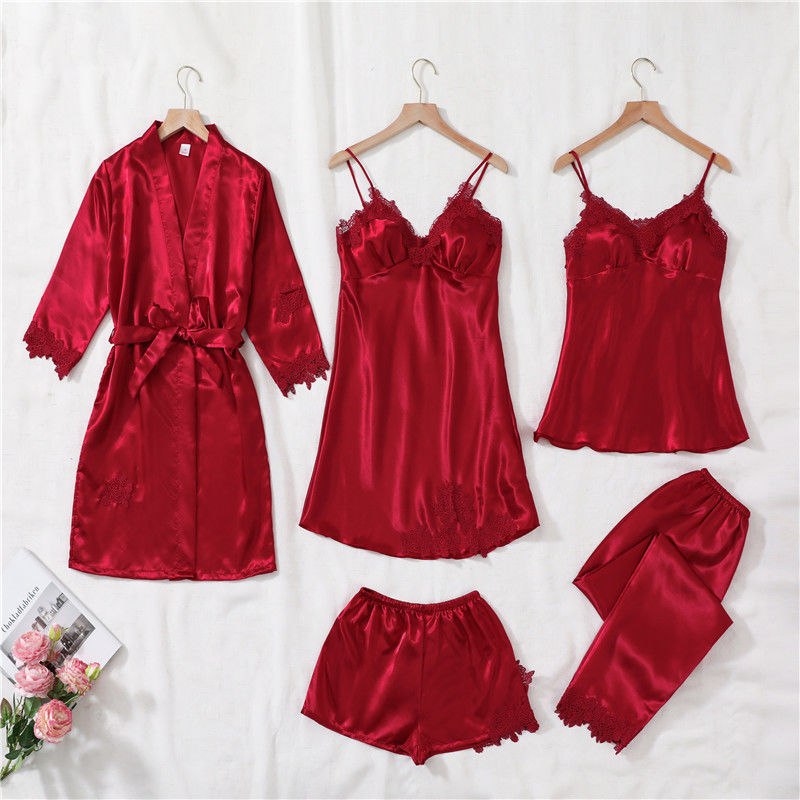 Five Piece Sexy Pajama Set