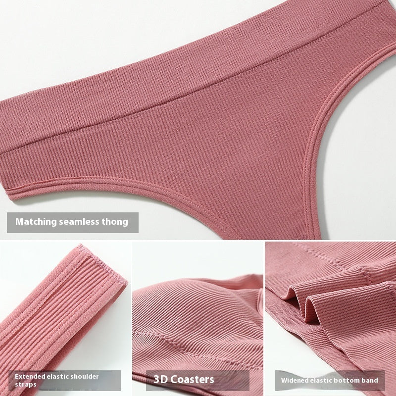 No Underwire Push Up Sports Bra Set
