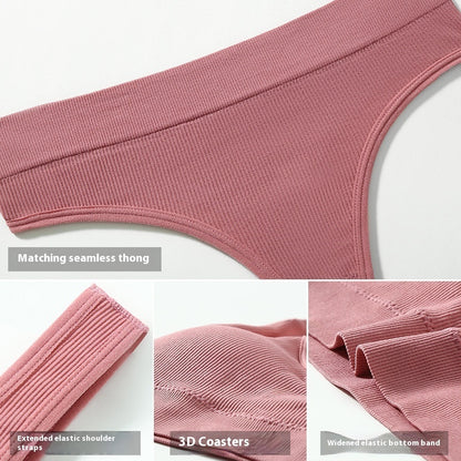 No Underwire Push Up Sports Bra Set