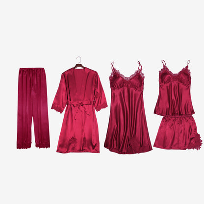 Women's suspenders nightgown full set