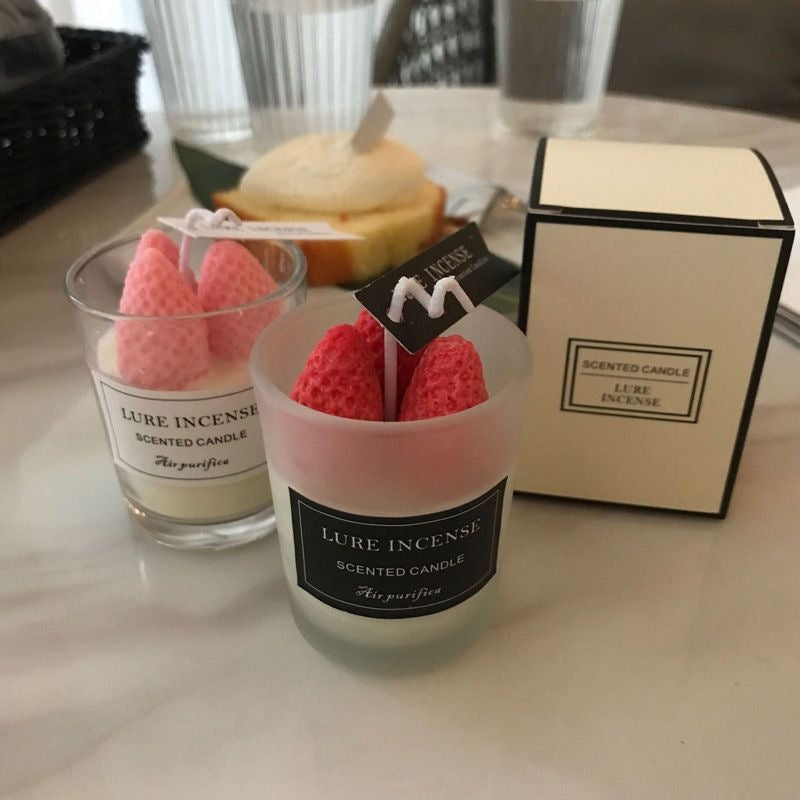 Strawberry Scented Candle Lasting Room