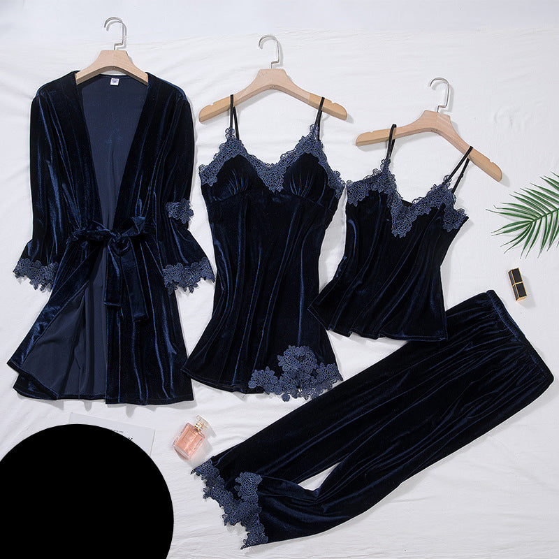 Sexy velvet pajamas
