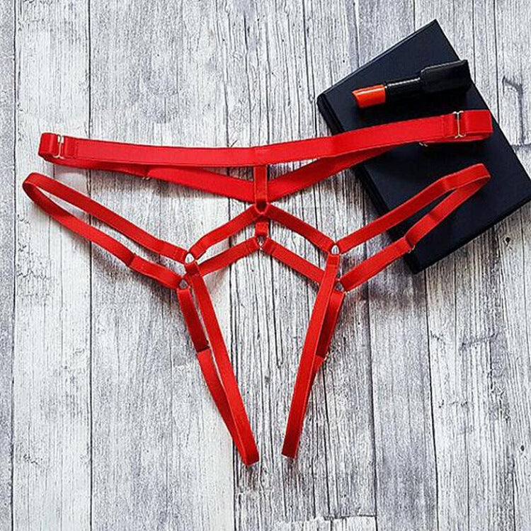 Transparent Lace-up Sexy Open Lingerie