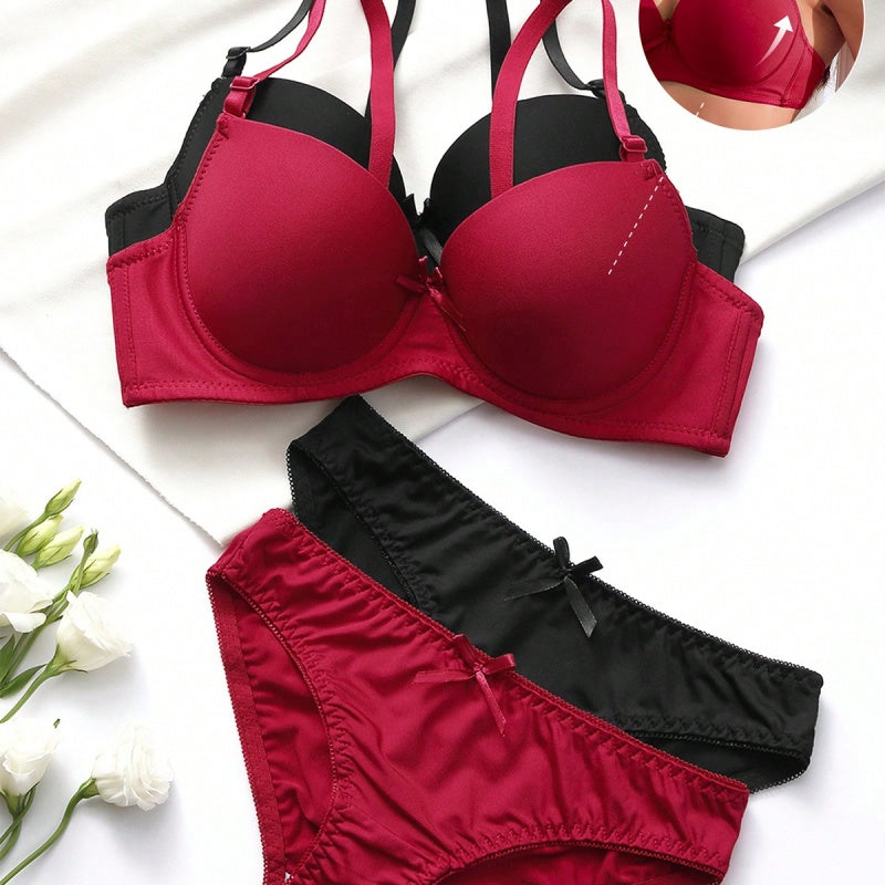 Sexy Lingerie Set, Detachable Shoulder Support And Anti-sagging