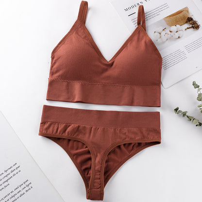 Push Up Sports Bra Set