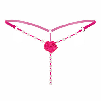 Pearl Rose Thong Panties