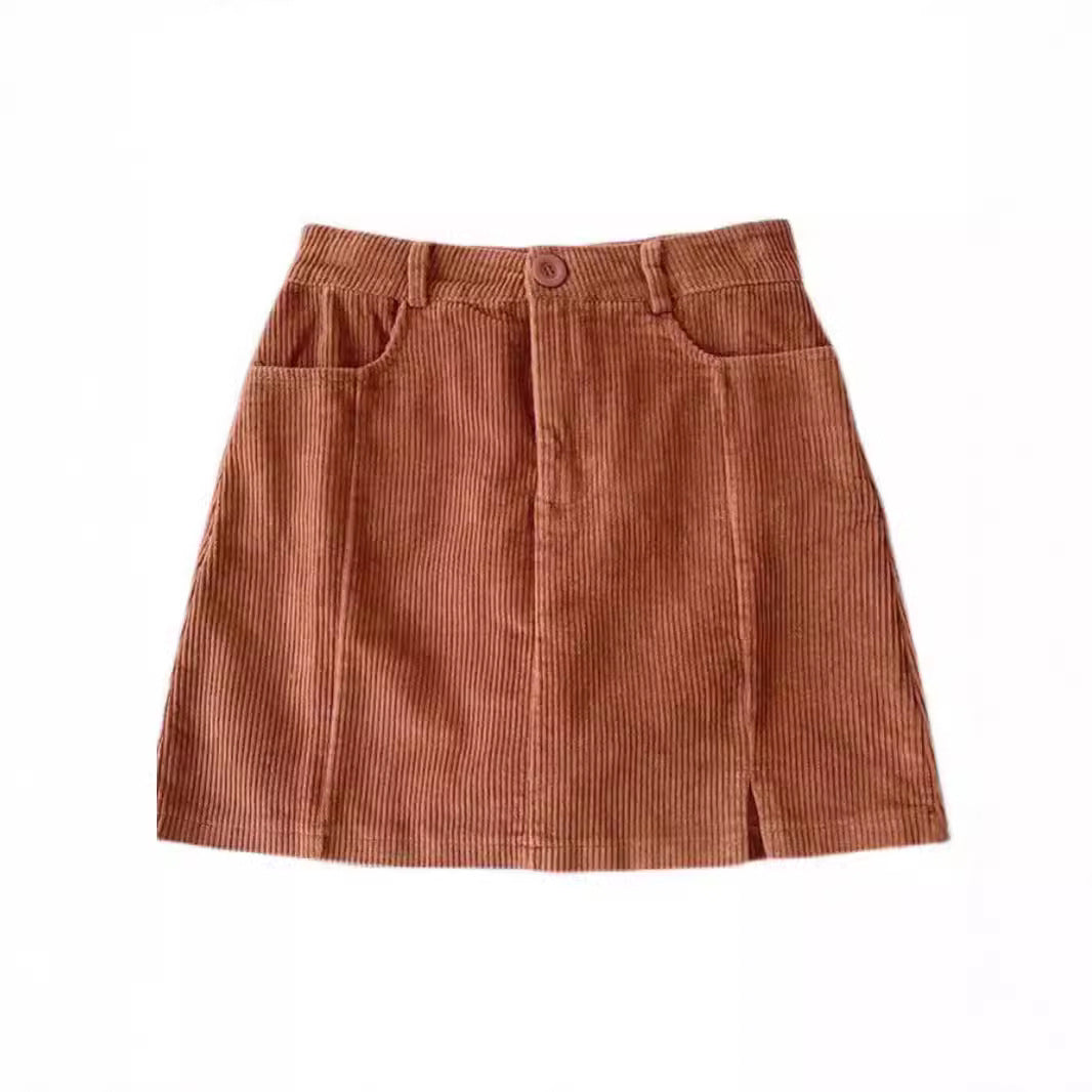 Lingerie Skirt Retro High Waist Slimming Slim Fit Slit A- Line