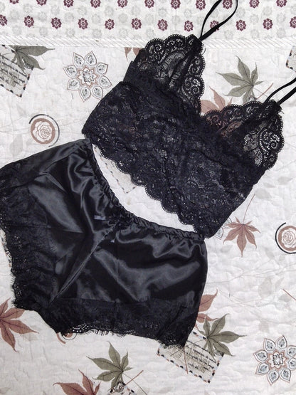 Lace Lingerie Suit