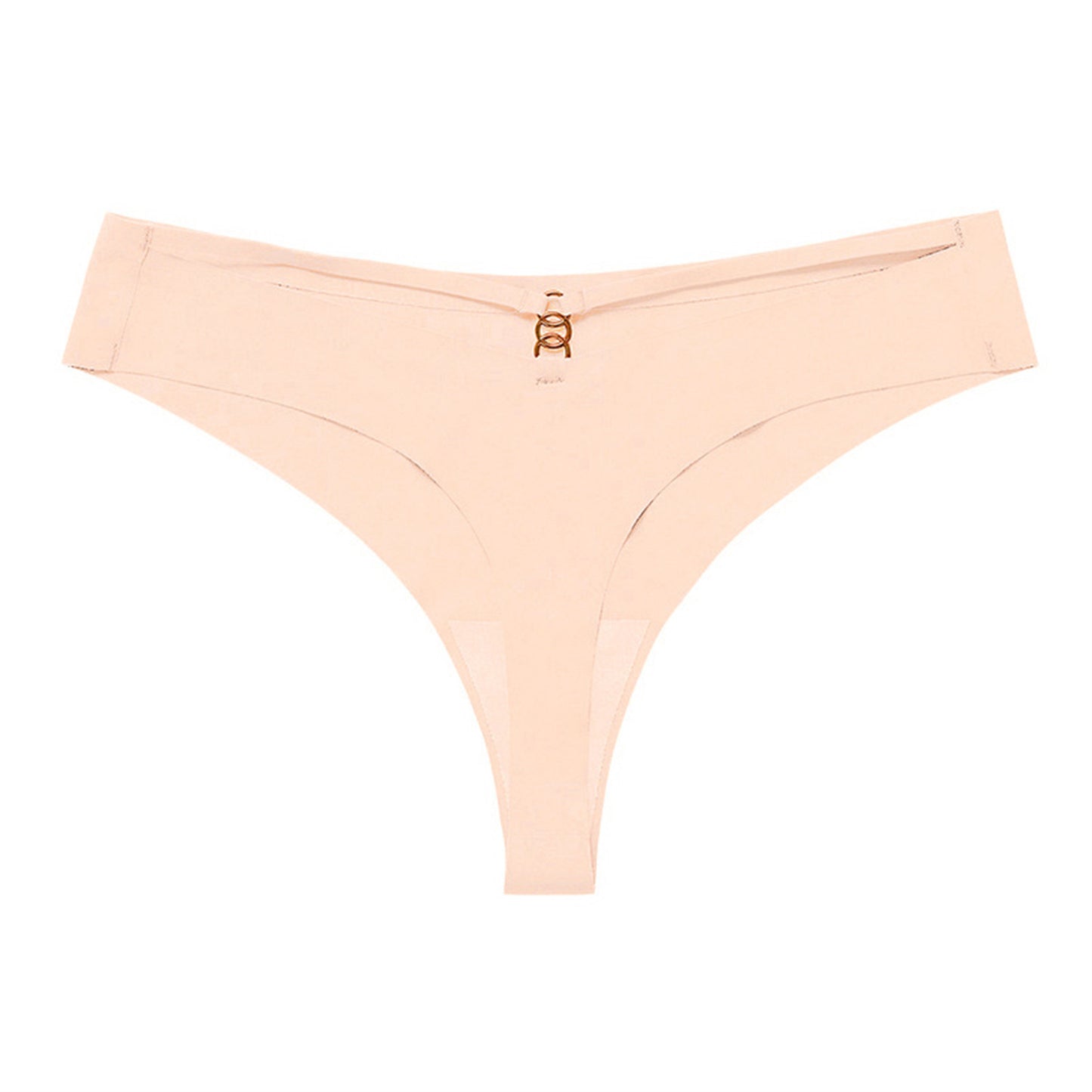 Panties Set Women Seamless Panties Sexy Low-Waist G-String Thong Ice Silk Underwear Hollow Out T-Back Solid Bandage Female Lingerie