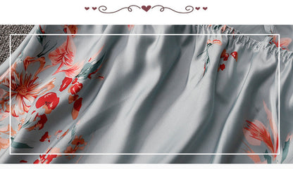 Printed Suspender Nightgown Set