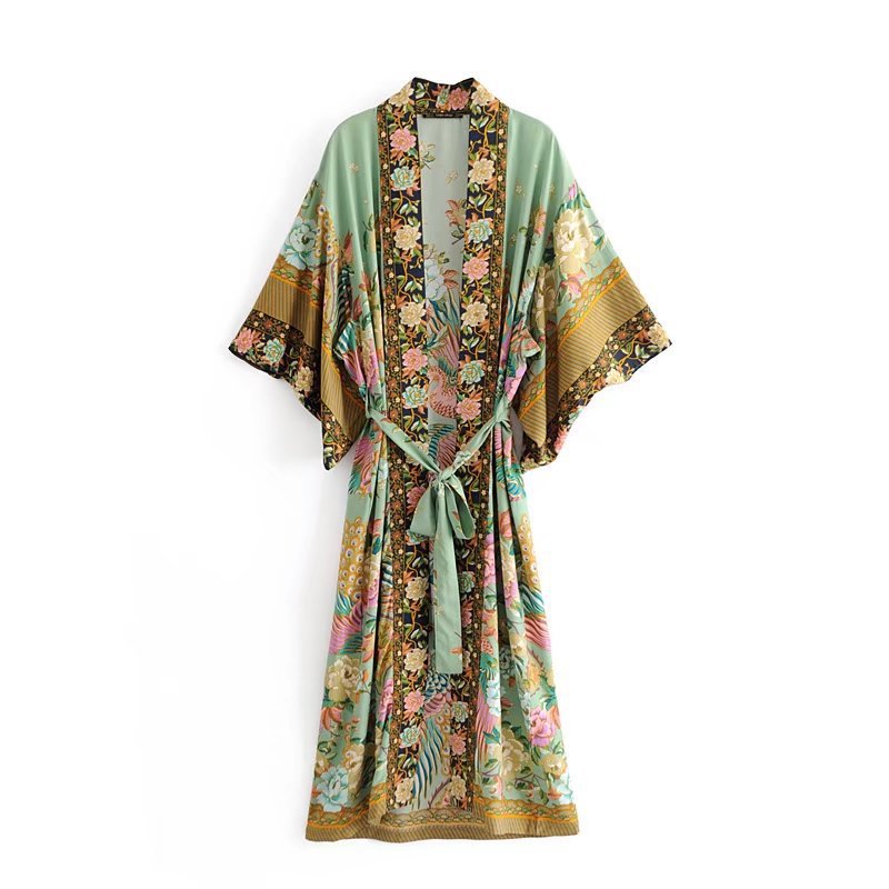 Kimono Print Robe