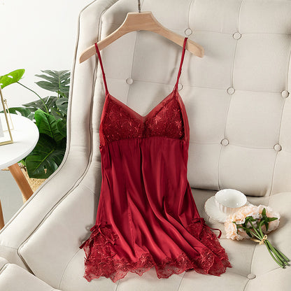 Silk Lace Suspender Nightgown