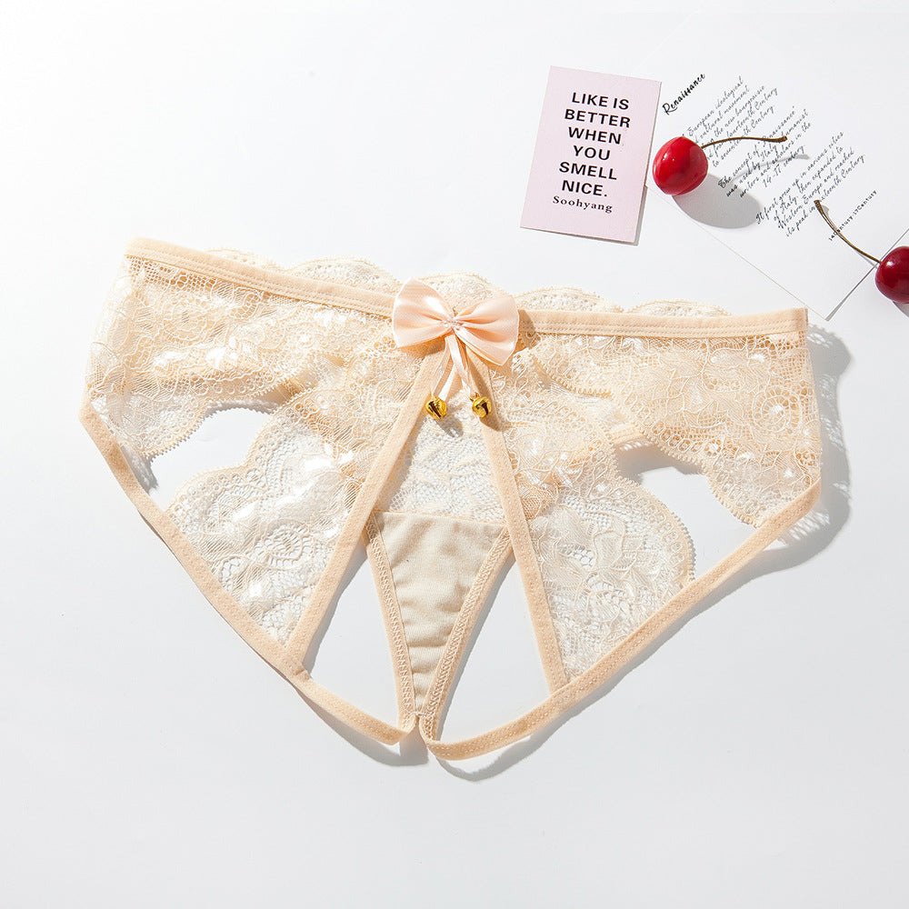 Lace backless underwear