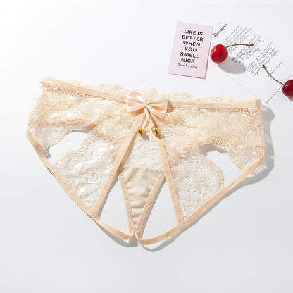 Lace backless underwear