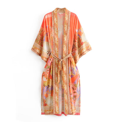 Kimono Print Robe