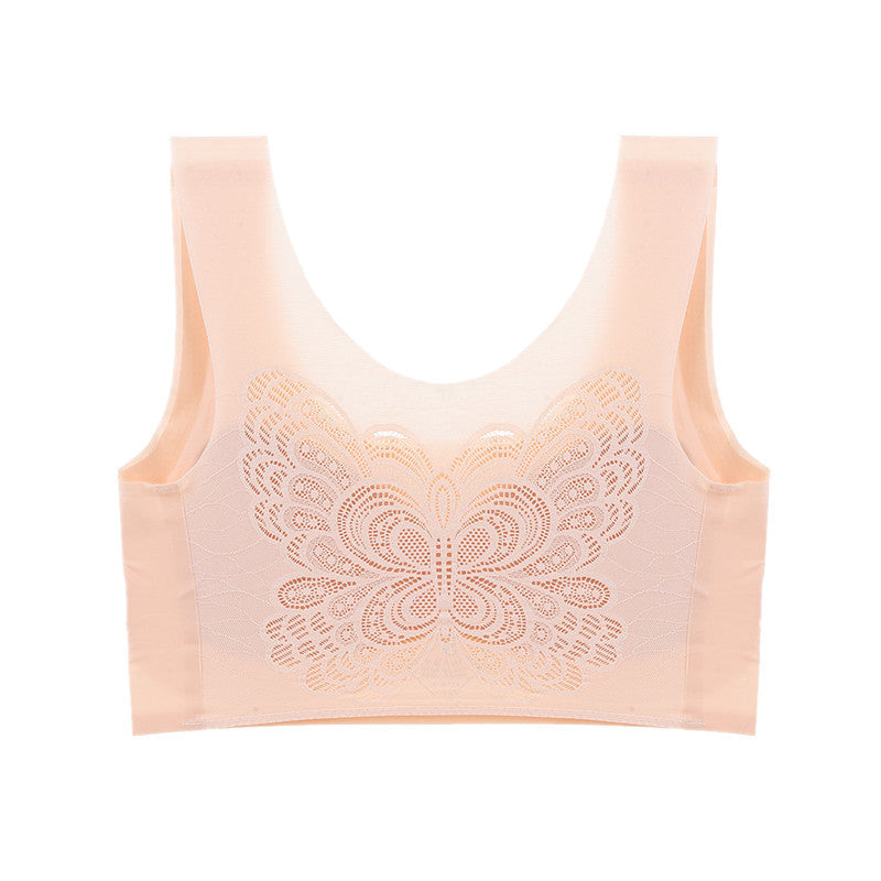 Seamless Butterfly Active Bra With Pads