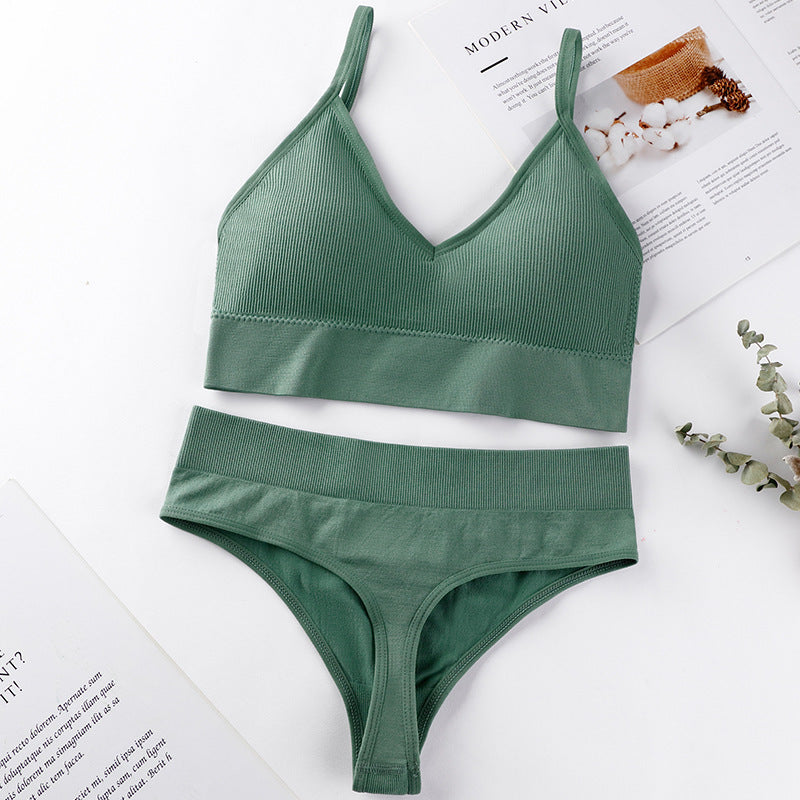 Push Up Sports Bra Set