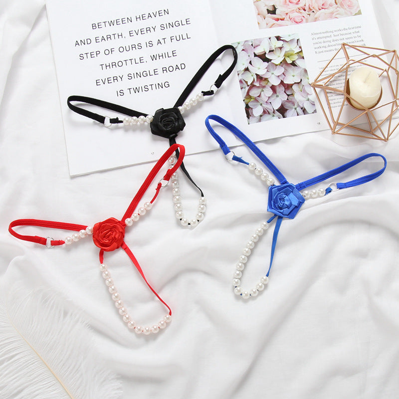 Pearl Rose Thong Panties