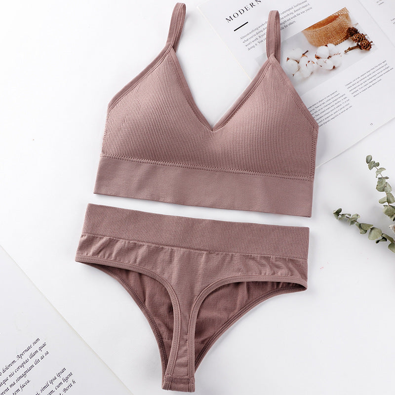 Push Up Sports Bra Set