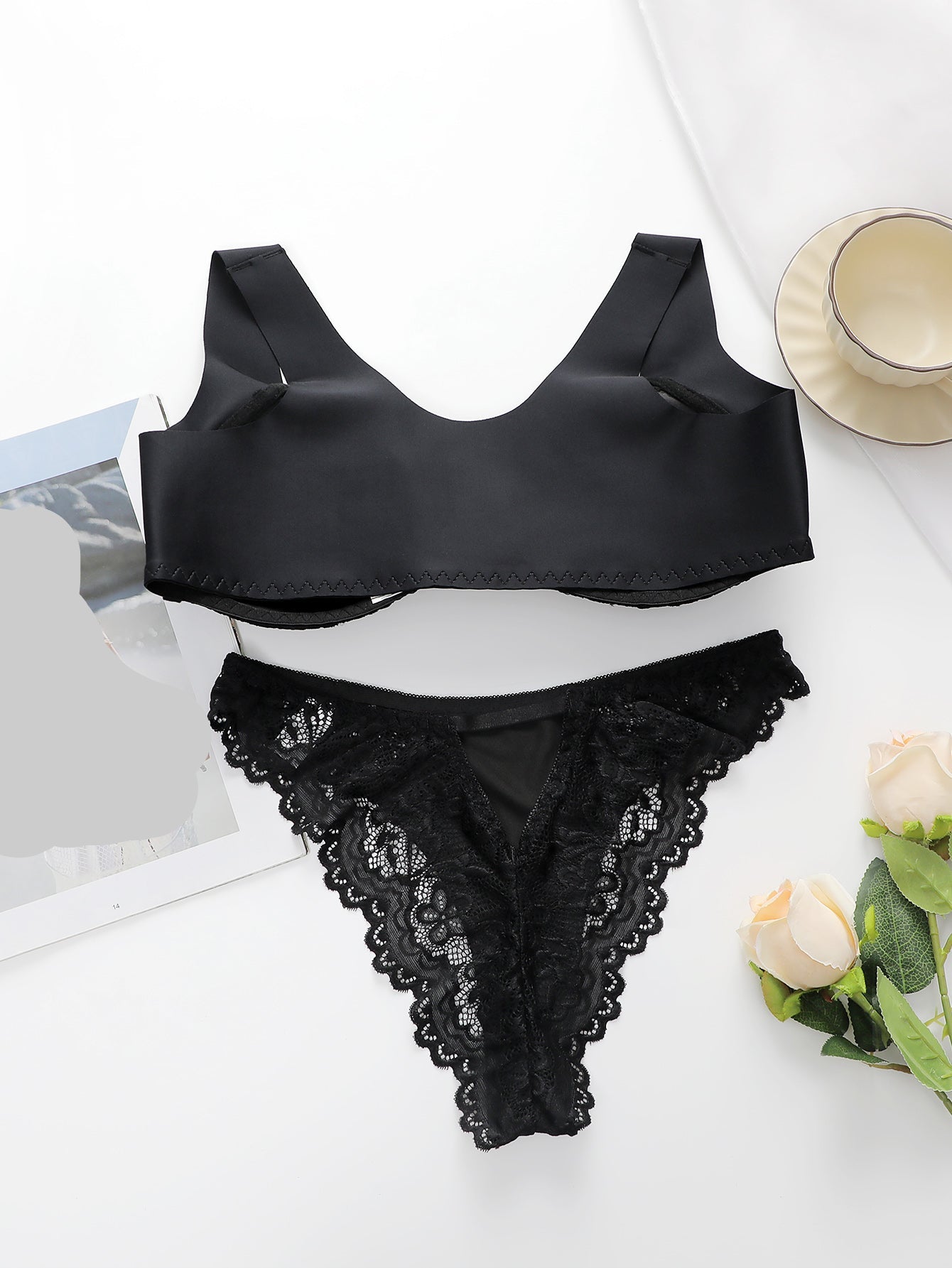 Women's Lingerie Set, Front Buckle, Comfortable Push-up Bra