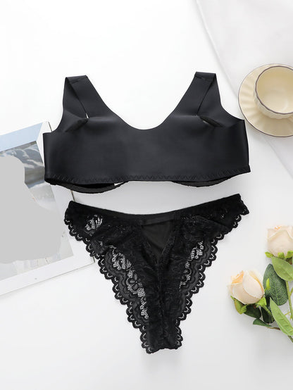 Women's Lingerie Set, Front Buckle, Comfortable Push-up Bra