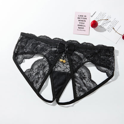 Lace backless underwear