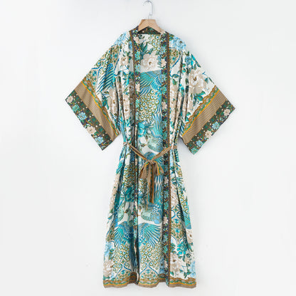 Kimono Print Robe