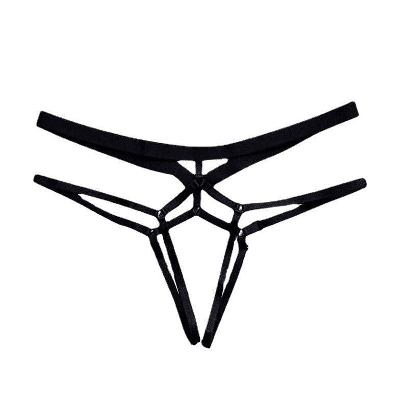 Transparent Lace-up Sexy Open Lingerie