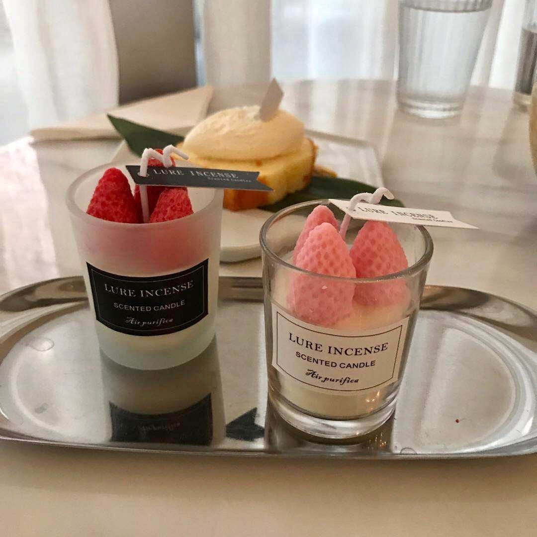 Strawberry Scented Candle Lasting Room