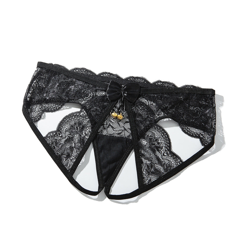 Lace backless underwear