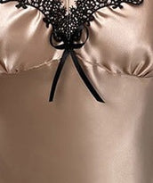 Satin Dress With Cups