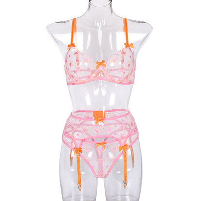 Lace Love Girl Embroidered Mesh Set